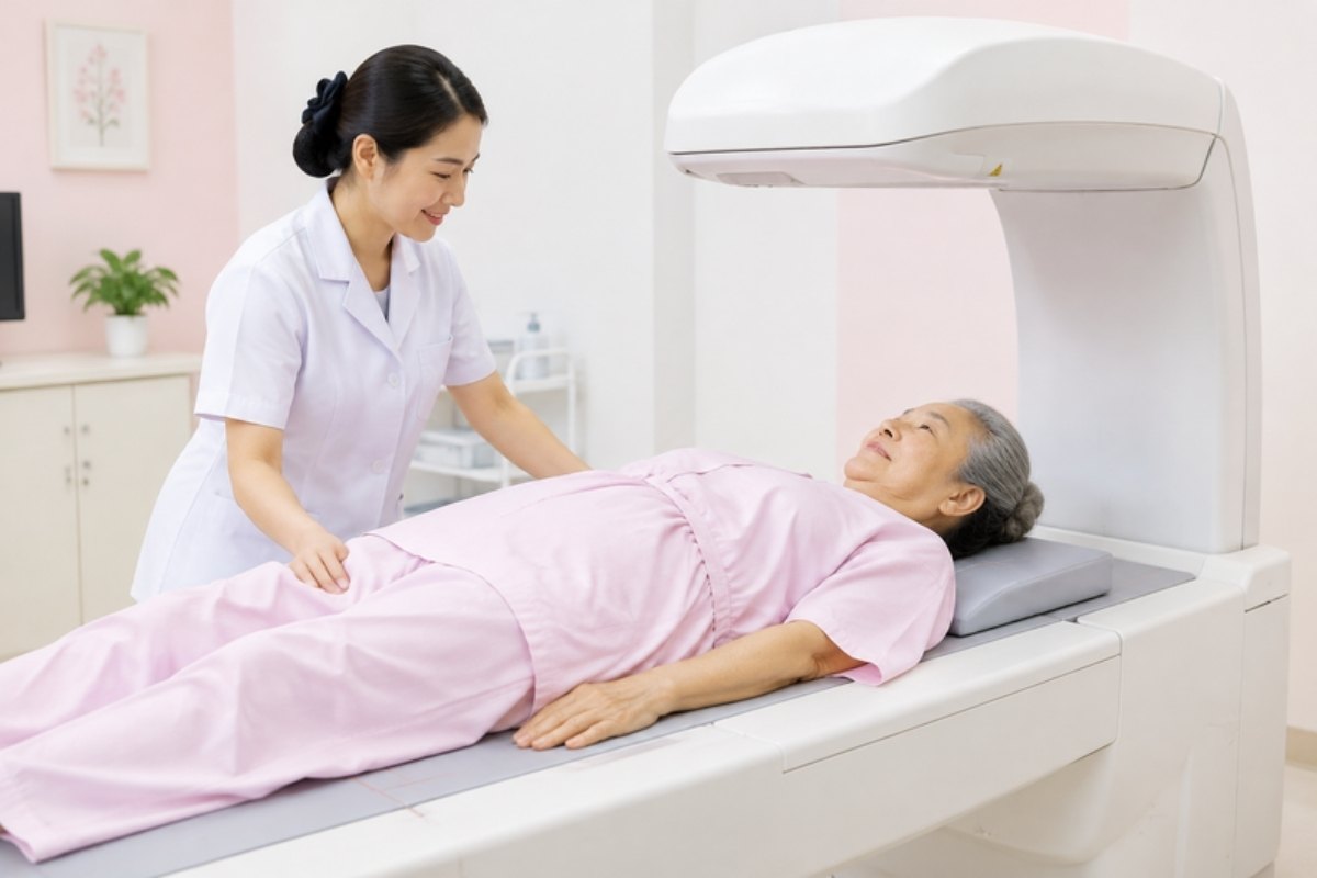 Ảnh: đo mật độ xương
